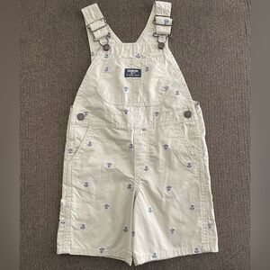 Boy’s Oshkosh B’gosh Vestbak Anchor Print Shortall Size 4T